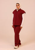 Burgundy Tuana scurb